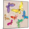 Swirly Butterflies + Neutral Back-Robbin Rawlings-Mounted Art Print