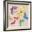 Swirly Butterflies + Neutral Back-Robbin Rawlings-Framed Art Print