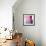 Swish of Magenta II-Piper Rhue-Framed Art Print displayed on a wall