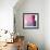 Swish of Magenta II-Piper Rhue-Framed Art Print displayed on a wall