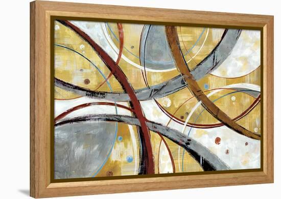 Swishes-null-Framed Stretched Canvas