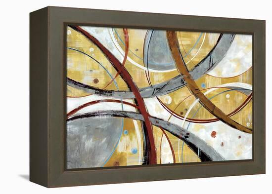 Swishes-null-Framed Stretched Canvas