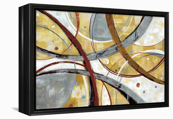 Swishes-null-Framed Stretched Canvas