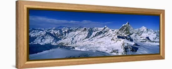 Swiss Alps from Klein Matterhorn, Switzerland-null-Framed Stretched Canvas