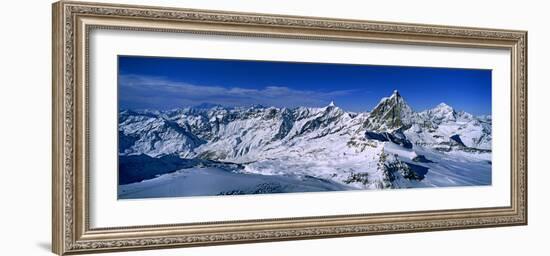 Swiss Alps from Klein Matterhorn, Switzerland-null-Framed Photographic Print