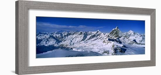 Swiss Alps from Klein Matterhorn, Switzerland-null-Framed Photographic Print