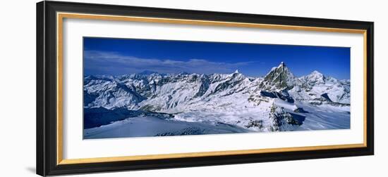 Swiss Alps from Klein Matterhorn, Switzerland-null-Framed Photographic Print