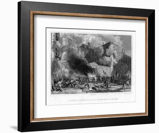 Swiss Barracks, Rue De Babylone, Paris, 29th July 1830-null-Framed Giclee Print