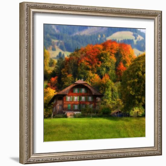 Swiss Chalet-Philippe Sainte-Laudy-Framed Photographic Print