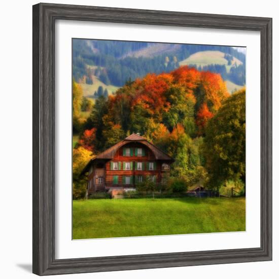 Swiss Chalet-Philippe Sainte-Laudy-Framed Photographic Print