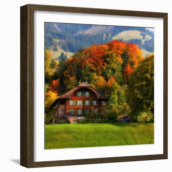 Swiss Chalet-Philippe Sainte-Laudy-Framed Photographic Print