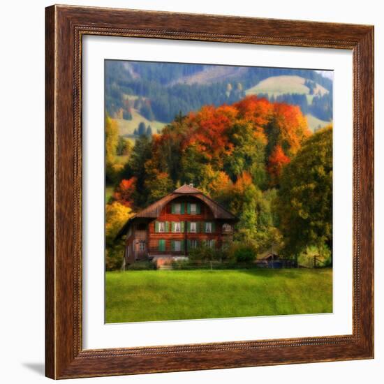 Swiss Chalet-Philippe Sainte-Laudy-Framed Photographic Print