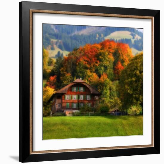 Swiss Chalet-Philippe Sainte-Laudy-Framed Photographic Print