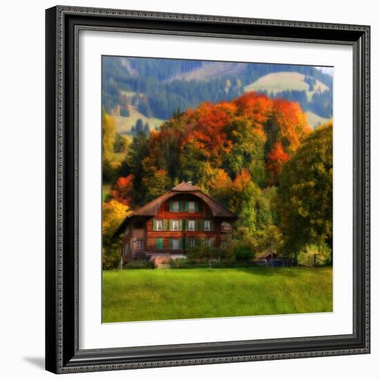 Swiss Chalet-Philippe Sainte-Laudy-Framed Photographic Print