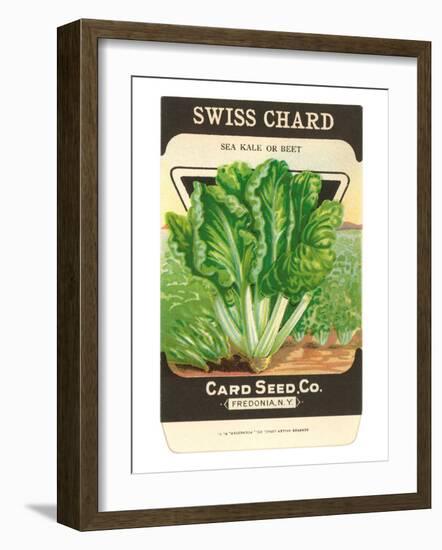 Swiss Chard Seed Packet-null-Framed Art Print