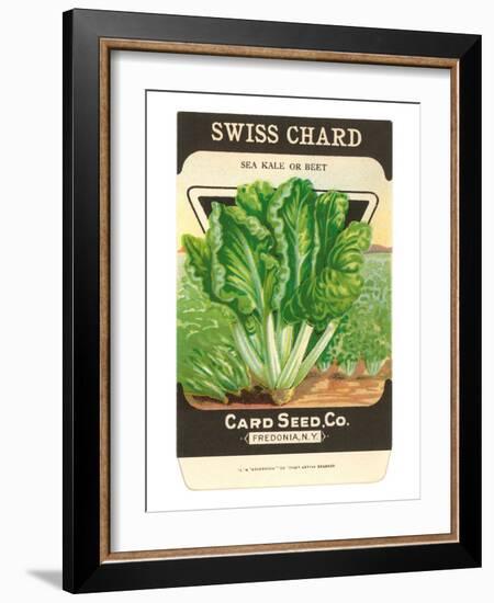 Swiss Chard Seed Packet-null-Framed Art Print