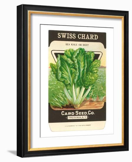 Swiss Chard Seed Packet-null-Framed Art Print