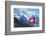 Swiss Flag on the Top of Mannlichen (Jungfrau Region, Bern, Switzerland)-swisshippo-Framed Photographic Print