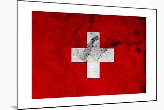 Swiss Flag-igor stevanovic-Mounted Art Print