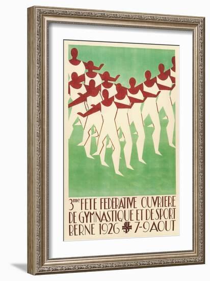 Swiss Gymnastic Poster-null-Framed Art Print