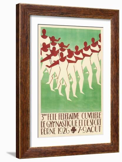 Swiss Gymnastic Poster-null-Framed Art Print