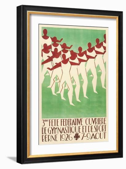 Swiss Gymnastic Poster-null-Framed Art Print