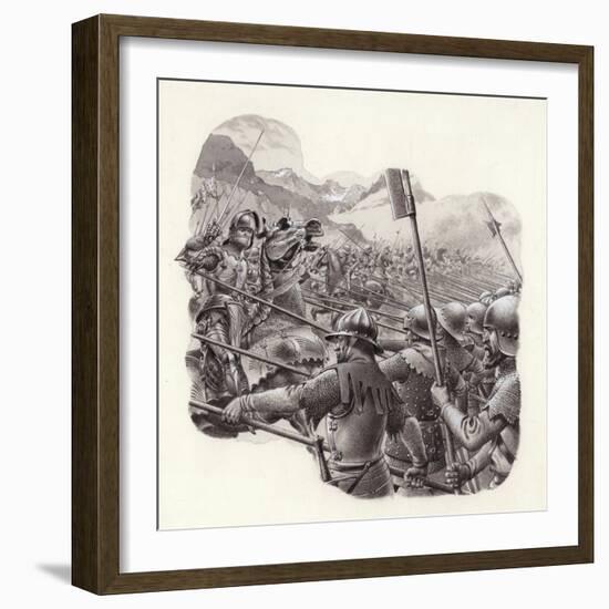 Swiss Infantry in the 15th Century-Pat Nicolle-Framed Giclee Print