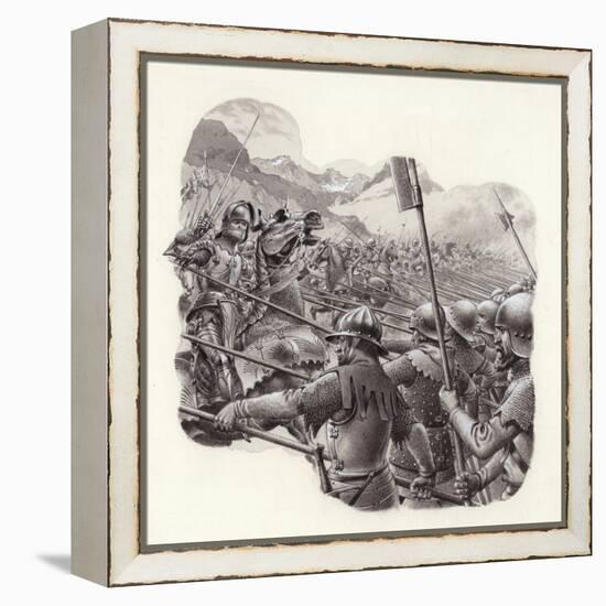 Swiss Infantry in the 15th Century-Pat Nicolle-Framed Premier Image Canvas