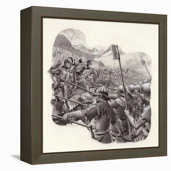 Swiss Infantry in the 15th Century-Pat Nicolle-Framed Premier Image Canvas