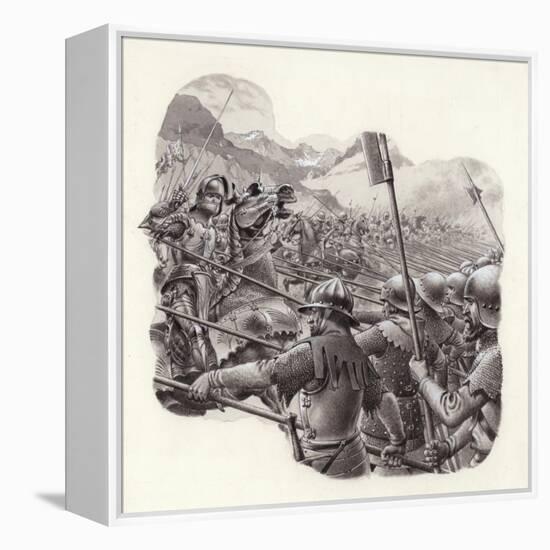 Swiss Infantry in the 15th Century-Pat Nicolle-Framed Premier Image Canvas