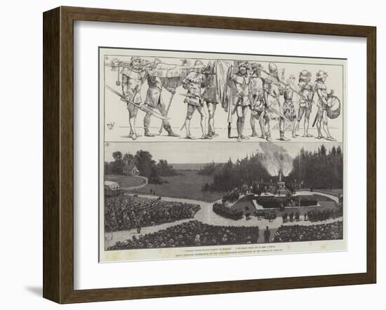 Swiss National Celebration of the Five Hundredth Anniversary of the Battle of Sempach-Richard Caton Woodville II-Framed Giclee Print
