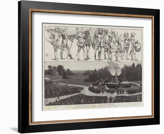 Swiss National Celebration of the Five Hundredth Anniversary of the Battle of Sempach-Richard Caton Woodville II-Framed Giclee Print