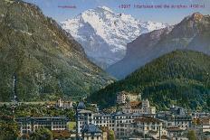 Postcard of an Alphorn Blower, Sent in 1913-Swiss photographer-Framed Premier Image Canvas