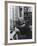 Swiss Psychiatrist Dr. Carl Jung Relaxing in an Easy Chair in His Library at Home-Dmitri Kessel-Framed Premium Photographic Print