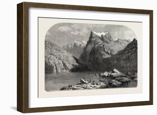 Swiss School. Lake Lucerne, 1855-Alexandre Calame-Framed Giclee Print