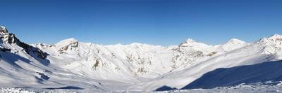 Slope on the Skiing Resort Flumserberg. Switzerland-swisshippo-Framed Photographic Print