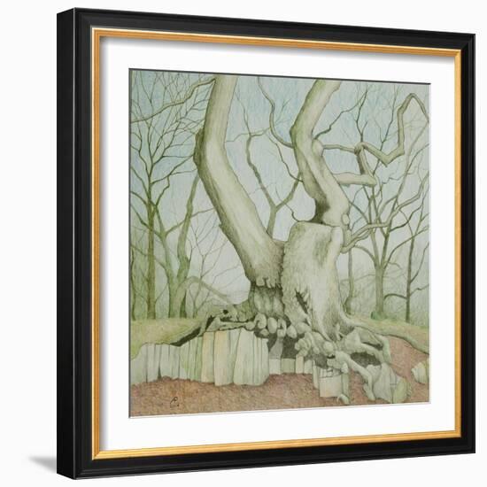 Swithland Oak, 2014-Ann Brain-Framed Giclee Print