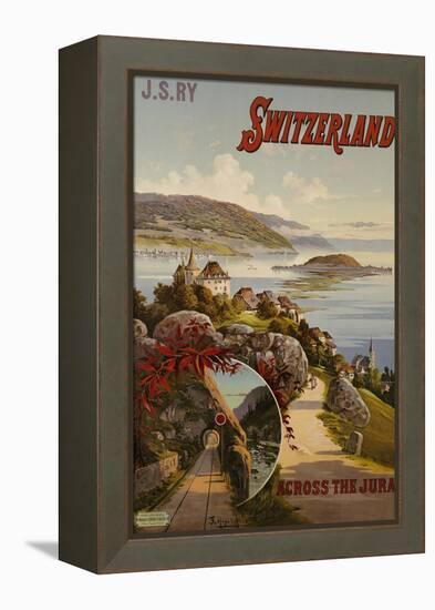 Switzerland Across the Jura, circa 1910-Hugo F, D'alesi-Framed Premier Image Canvas