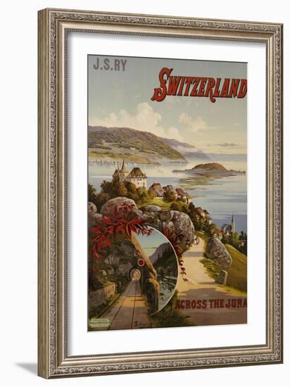 Switzerland Across the Jura, circa 1910-Hugo F, D'alesi-Framed Giclee Print