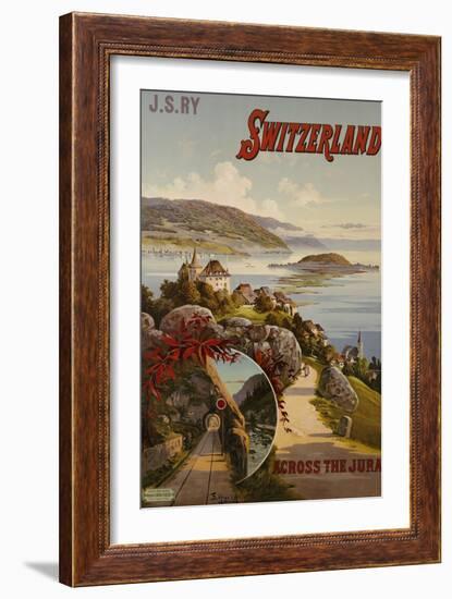 Switzerland Across the Jura, circa 1910-Hugo F, D'alesi-Framed Giclee Print