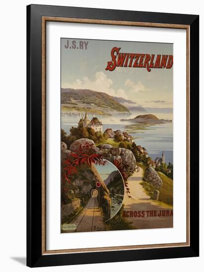 Switzerland Across the Jura, circa 1910-Hugo F, D'alesi-Framed Giclee Print