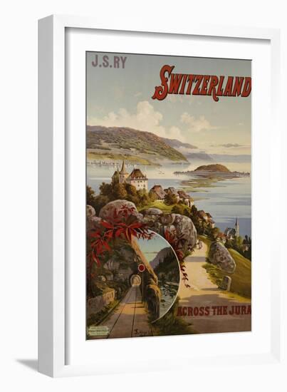 Switzerland Across the Jura, circa 1910-Hugo F, D'alesi-Framed Giclee Print