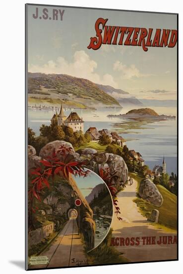 Switzerland Across the Jura, circa 1910-Hugo F, D'alesi-Mounted Giclee Print