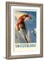 Switzerland - Alps Skiing-Pacifica Island Art-Framed Art Print