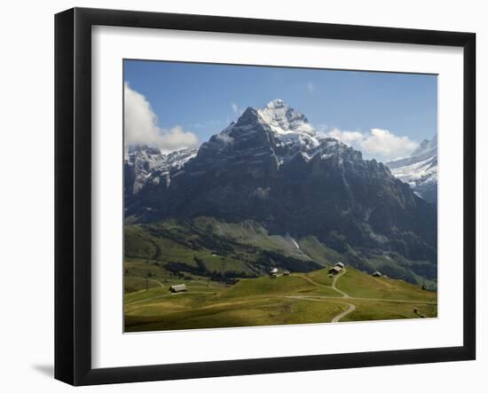 Switzerland, Bern Canton, First, the Wetterhorn-Jamie And Judy Wild-Framed Photographic Print