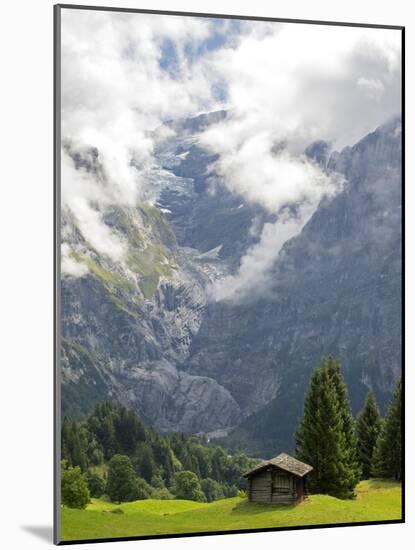 Switzerland, Bern Canton, Grindelwald, Barns Near First-Jamie And Judy Wild-Mounted Photographic Print