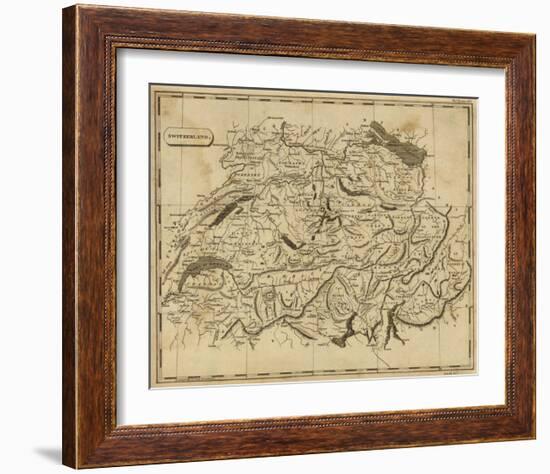 Switzerland, c.1812-Aaron Arrowsmith-Framed Art Print