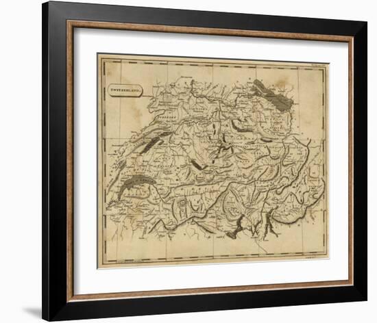 Switzerland, c.1812-Aaron Arrowsmith-Framed Art Print