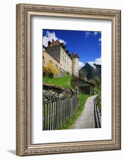 Switzerland, 'Chateau De Gruy?res' in the Swiss Canton Fribourg in a Sunny Spring Day-Uwe Steffens-Framed Photographic Print