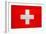 Switzerland Flag Design with Wood Patterning - Flags of the World Series-Philippe Hugonnard-Framed Art Print